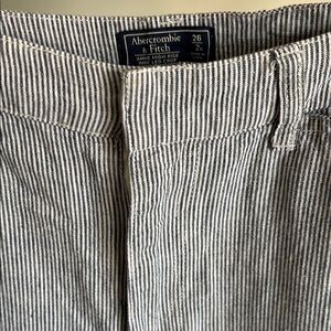 Abercrombie & Fitch Striped High Rise Wide Leg Pants-Women’s Size 26